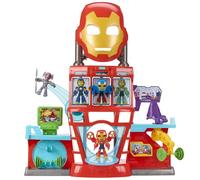 Marvel Iron Man and His Awesome Friends QG d'Iron Man, Coffret électronique pour Filles et garçons