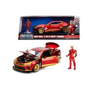 Marvel Iron-Man Avengers Chevy Camaro SS 2016 + Figurine 1:24 Modèle JADA TOYS