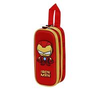 Marvel Iron Man Bobblehead-Trousse 3D Double, Rouge