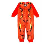 Marvel Iron Man Combinaison pyjama en polaire pour garçon Avengers Rouge Ironman 2-6 ans