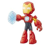 Marvel Comics Figurine Iron Man – Grande articulée 22,8 cm, Bouclier répulseur, Dès 3 ans