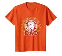 Marvel Iron Man Invincible Dad Father's Day T-Shirt, Enfant, Orange, 3 Ans