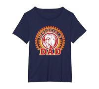 Marvel Iron Man Invincible Dad Father's Day T-Shirt, Femme Grandes Tailles, Bleu Marine, 1X