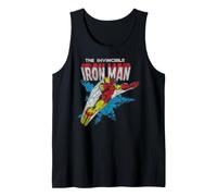 Marvel Iron Man The Invincible Iron Man Classic Art Vintage Débardeur