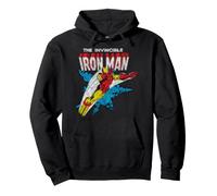 Marvel Iron Man The Invincible Iron Man Classic Art Vintage Sweat à Capuche