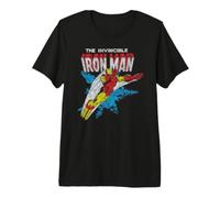 Marvel Iron Man The Invincible Iron Man Classic Art Vintage T-Shirt Haut de Gamme