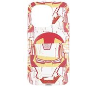 Marvel Iron Man Tony Stark Casque épissé Coque pour iPhone 15 Pro