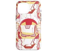 Marvel Iron Man Tony Stark Casque épissé Coque pour iPhone 16 Pro Max