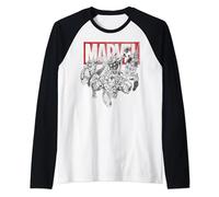 Marvel Iron Man Vintage Comic Manche Raglan