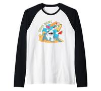 Marvel Jeff The Land Shark Beach Treats Summer Vacation Fun Manche Raglan