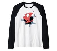 Marvel Jeff The Land Shark in Spider-Man Costume Manche Raglan