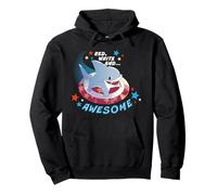Marvel Jeff The Land Shark Red White and Awesome Americana Sweat à Capuche