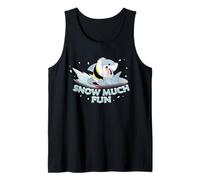 Marvel Jeff The Land Shark Snow Much Fun Holiday Sledding Débardeur