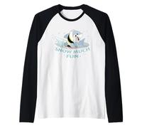 Marvel Jeff The Land Shark Snow Much Fun Holiday Sledding Manche Raglan