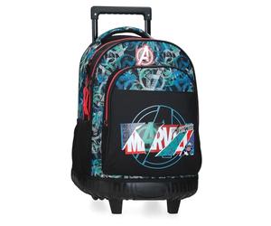 Marvel Joumma Shield Sac à dos compact 2 roues Noir 33 x 45 x 21 cm Polyester 30,24 L, Noir, Sac à dos compact 2 roues