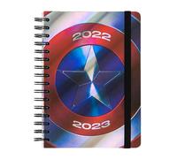 Marvel Journal Captain America Shield 22/23 A5 Academic Week To View 12 Months