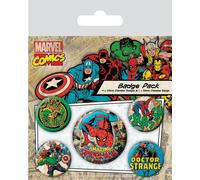 Marvel - Kit de badges "Comics" pack de 5 PM169 (taille unique) (Coloré)