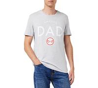 Marvel Legend Icon Officiel Amazing Dad Spider-Man imprimé T-Shirt pour Hommes Col Ras du Cou Manches Courtes Coton Coupe régulière,Gris Melange_M