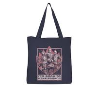 Marvel LEGEND ICON Officiel Guardians Of The Galaxy - Good To Have Friends imprimés 100% coton |Réutilisable | Longue poignée | Voyages et achats |Sac fourre-tout 38 * 40 CM,Taille unique,Navy