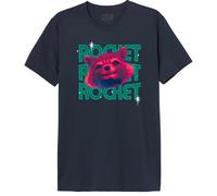 Marvel Legend Icon Officiel Guardians of The Galaxy imprimé T-Shirt pour Hommes Col Ras du Cou Manches Courtes Coton Coupe régulière,Navy_XL