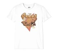 Marvel Legend Icon Officiel I Am Groot Poster imprimé T-Shirt pour Garçon Col Ras du Cou Manches Courtes Coton Coupe régulière,Blanc_Taille 12 Ans