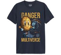 Marvel Legend Icon Officiel Miss Minute Multiverse imprimé T-Shirt pour Hommes Col Ras du Cou Manches Courtes Coton Coupe régulière,Navy_M