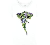Marvel Legend Icon Officiel She Hulk imprimé T-Shirt pour Garçon Col Ras du Cou Manches Courtes Coton Coupe régulière,Blanc_Taille 10 Ans