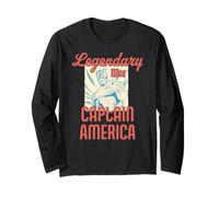 Marvel Legendary Like Captain America Father's Day Dad Gift Manche Longue