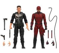 Marvel Legends Born Again Daredevil & Punisher Ensemble de figurines de collection entièrement articulées de 15,2 cm