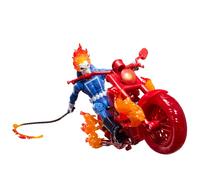 Hasbro – Figurine Ghost Rider Marvel Legends Johnny Blaze – avec moto – 15 cm