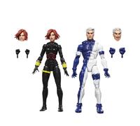 Marvel Legends Series Black Widow et Quicksilver, Figurines de Collection de 15 cm inspirées des Bandes dessinées Avengers: The Crossing