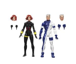 Marvel Legends Series Black Widow et Quicksilver, Figurines de Collection de 15 cm inspirées des Bandes dessinées Avengers: The Crossing