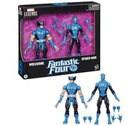 Marvel Legends Series, Figurines Wolverine et Spider-Man Fantastic Four, Blue, Yellow, Red, Blue