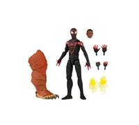 Marvel Legends Series Gamerverse Miles Morales, figurine de collection de 15 cm, 7 accessoires et 1 pièce Build-a-Figure