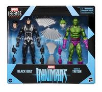 Marvel Comics Pack de 2 figurines Marvel Legends Series – Inhumans Black Bolt et Marvel's Triton