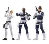 Marvel Legends Series S.H.I.E.L.D. Nick Fury Jr., Sharon Carter et Dum Dum Dugan Action Figurines