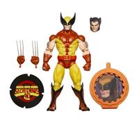 Marvel Legends Series Wolverine, Figurine de Collection de 15 cm, inspirée des Bandes dessinées rétro X-Men Secret Wars, Jaune et Bleu.