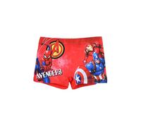 Marvel Les Avengers Short de Bain pour Garçon, Maillot de Bain pour Enfant, Tailles 4 à 10 Ans (FR/ES, Âge, 6 Ans, Taille Normale, Rouge)