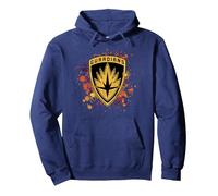 Marvel Les Gardiens de la Galaxie Badge Spider Splat Halloween Sweat à Capuche, Unisexe pour Adultes, Bleu Marine, L