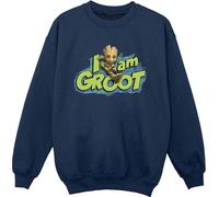 Marvel - "Les Gardiens de la Galaxie Je suis Groot" Sweat-shirt pour enfants BI18517 (140-146) (Marineblau)