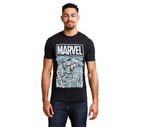 Marvel Living Legend T-Shirt, Noir, M Homme