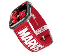 MARVEL - Logo Bracelet pour smartwatch - Sous licence officielle, compatible avec toutes les tailles et séries d’Apple Watch (montre non incluse)