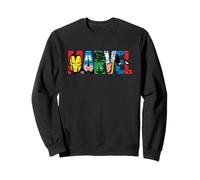 Marvel Logo Classic Avengers & Spider-Man Retro Comic Art Sweatshirt