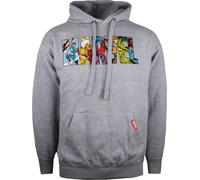 Marvel - Logo de sweat à capuche pour homme TV722 (XXL) (Gris)