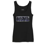 Marvel « Logo » WOMARCOTK011 Débardeur Femme, Noir, Taille S