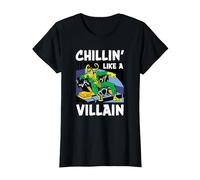 Marvel Loki Chillin' Like a Villain T-Shirt, Femme, Noir, XXL