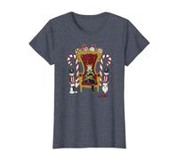 Marvel Loki Kid Loki on The Noël Throne T-Shirt, Femme, Bleu Chiné, S