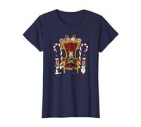 Marvel Loki Kid Loki on The Noël Throne T-Shirt, Femme, Bleu Marine, S
