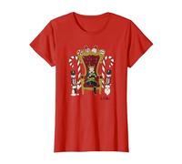 Marvel Loki Kid Loki on The Noël Throne T-Shirt, Femme, Rouge, S
