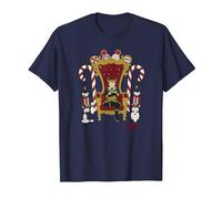 Marvel Loki Kid Loki on The Noël Throne T-Shirt, Homme, Bleu Marine, S